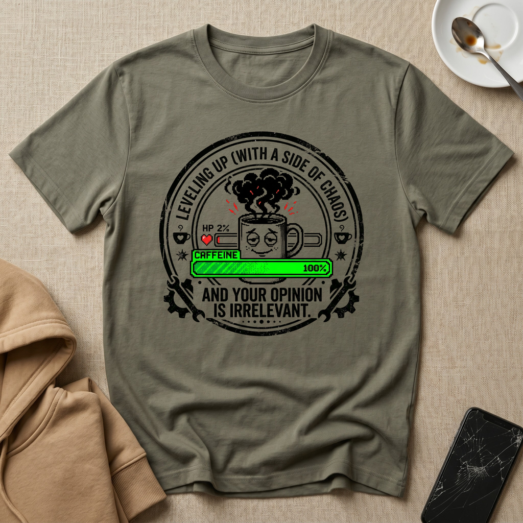 Leveling up with A Side Of Chaos  T-Shirt