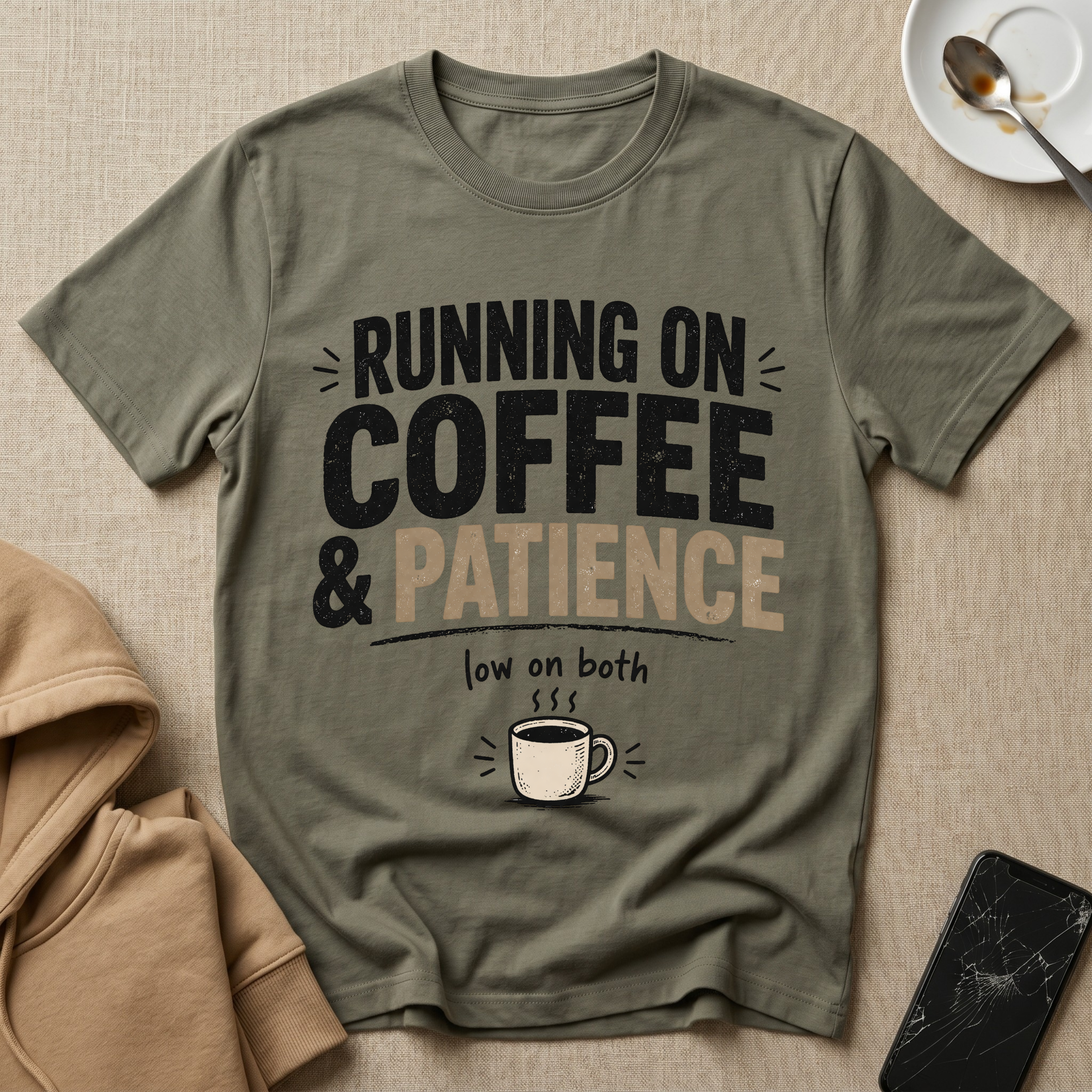 Running On Coffee and Patience V2 T-Shirt