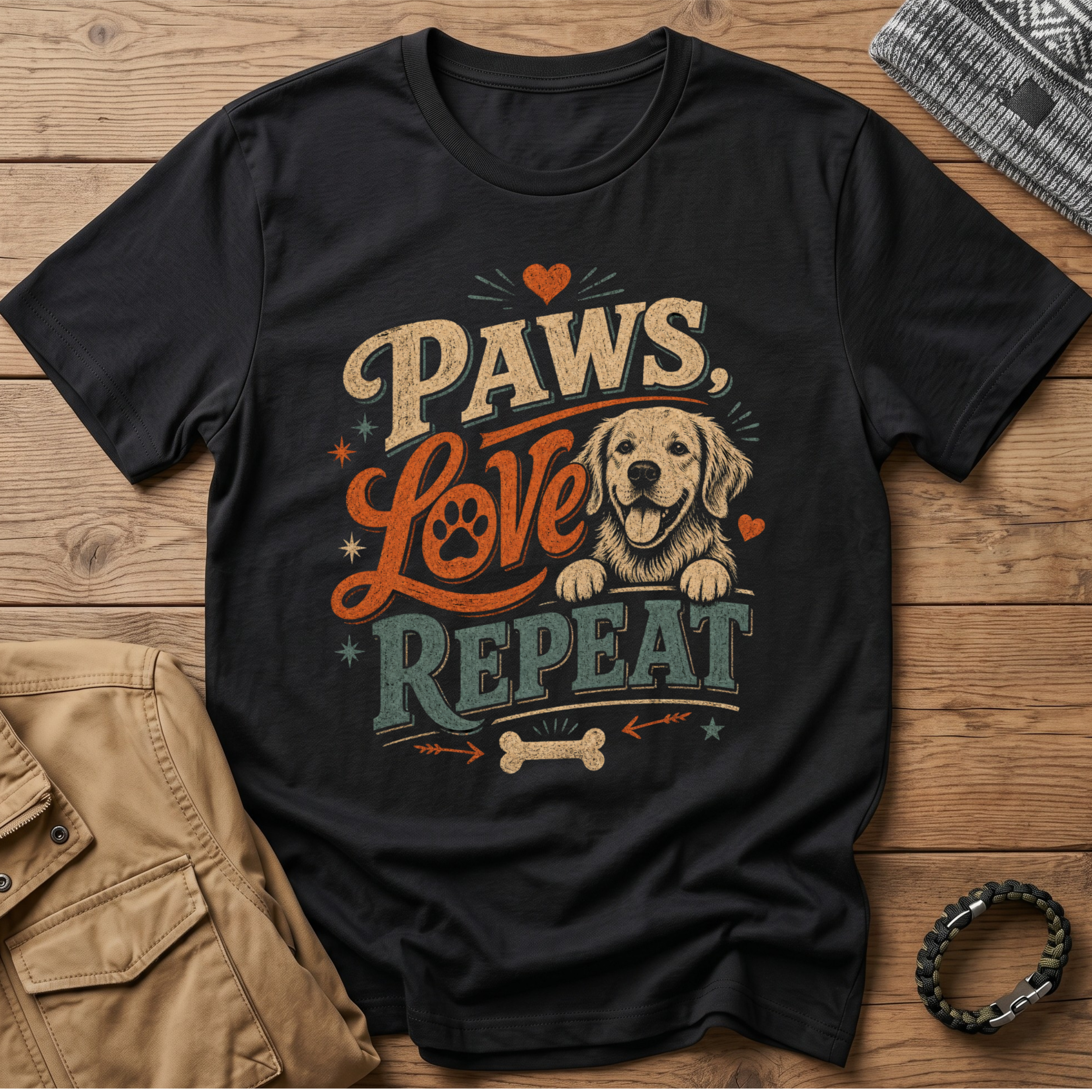 Paws Love Repeat T-Shirt
